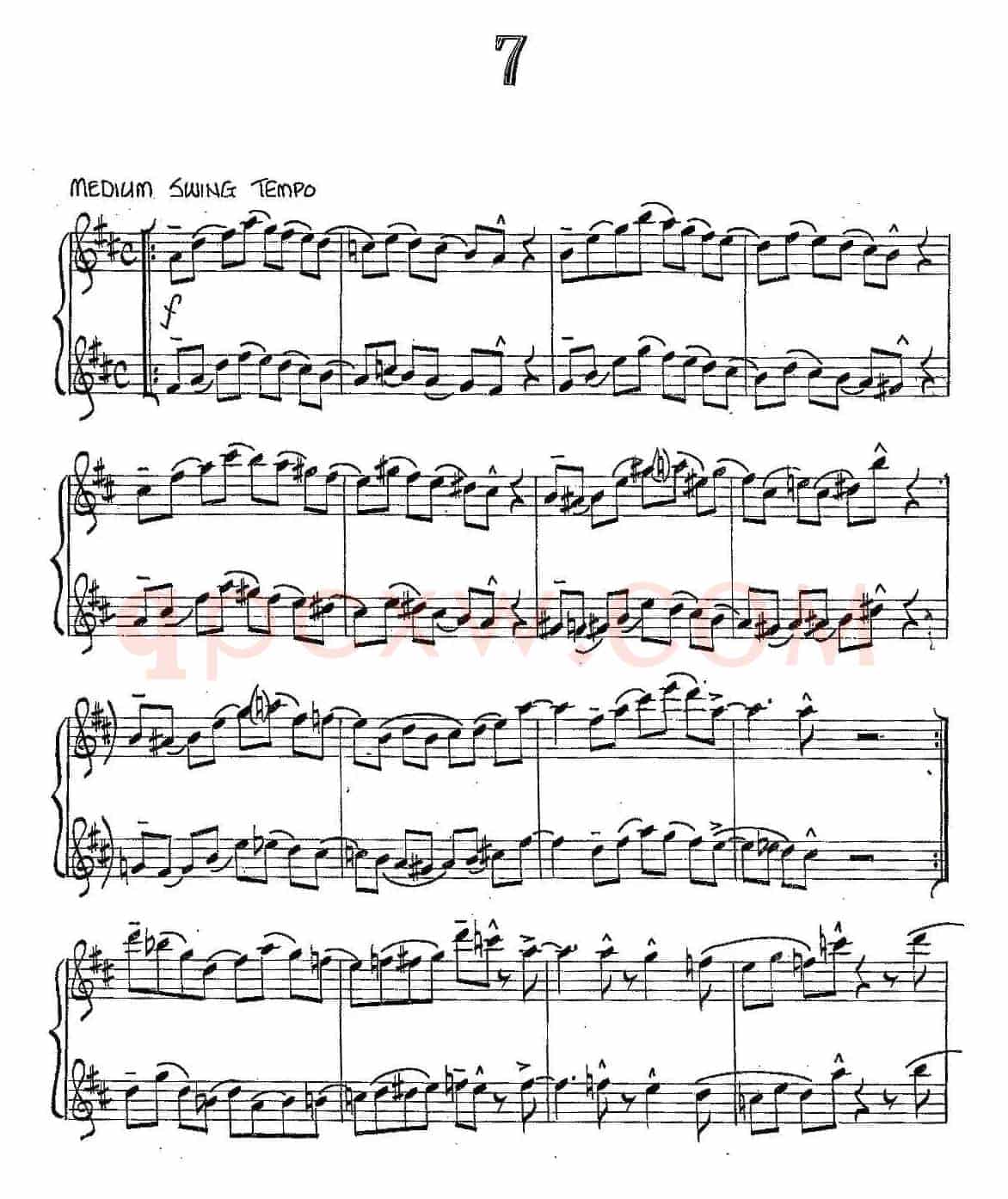 Jazz Conception For Saxophone Duets - 7（二重奏）