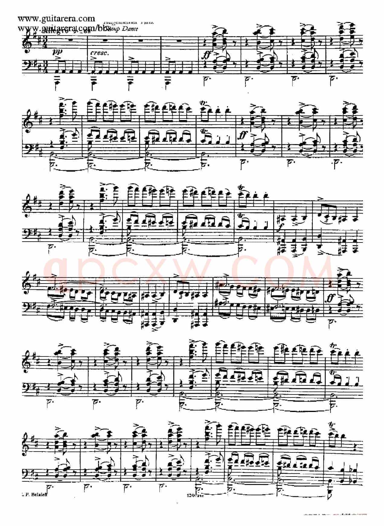 波罗维茨舞曲 (根据歌剧《伊戈尔王子》同名女声合唱改编)