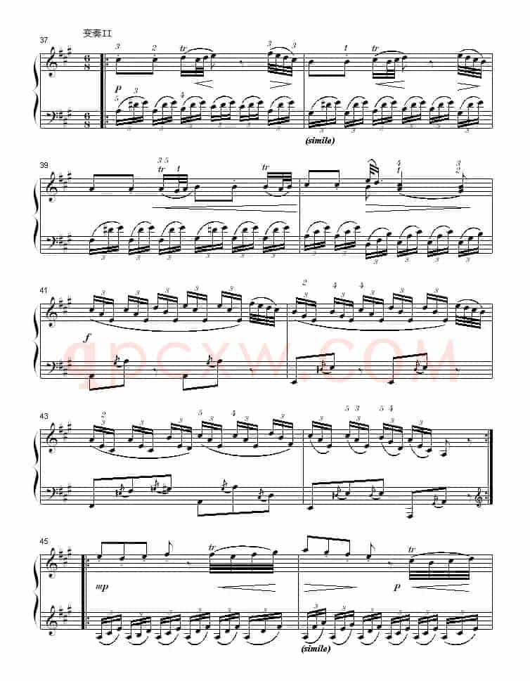 A大调钢琴奏鸣曲