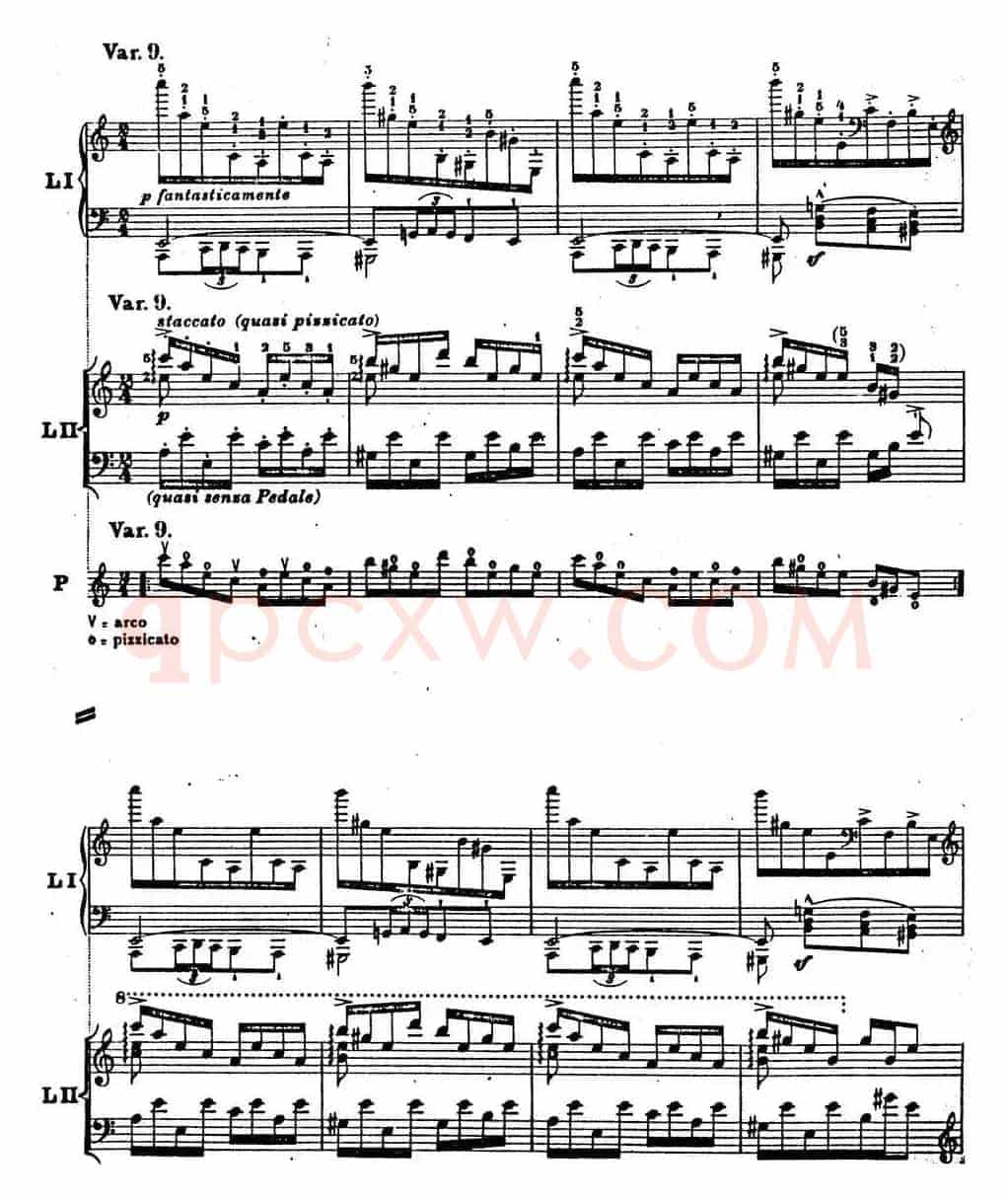 6首帕格尼尼大练习曲(Thema mit Variationen Etude Nr.6)