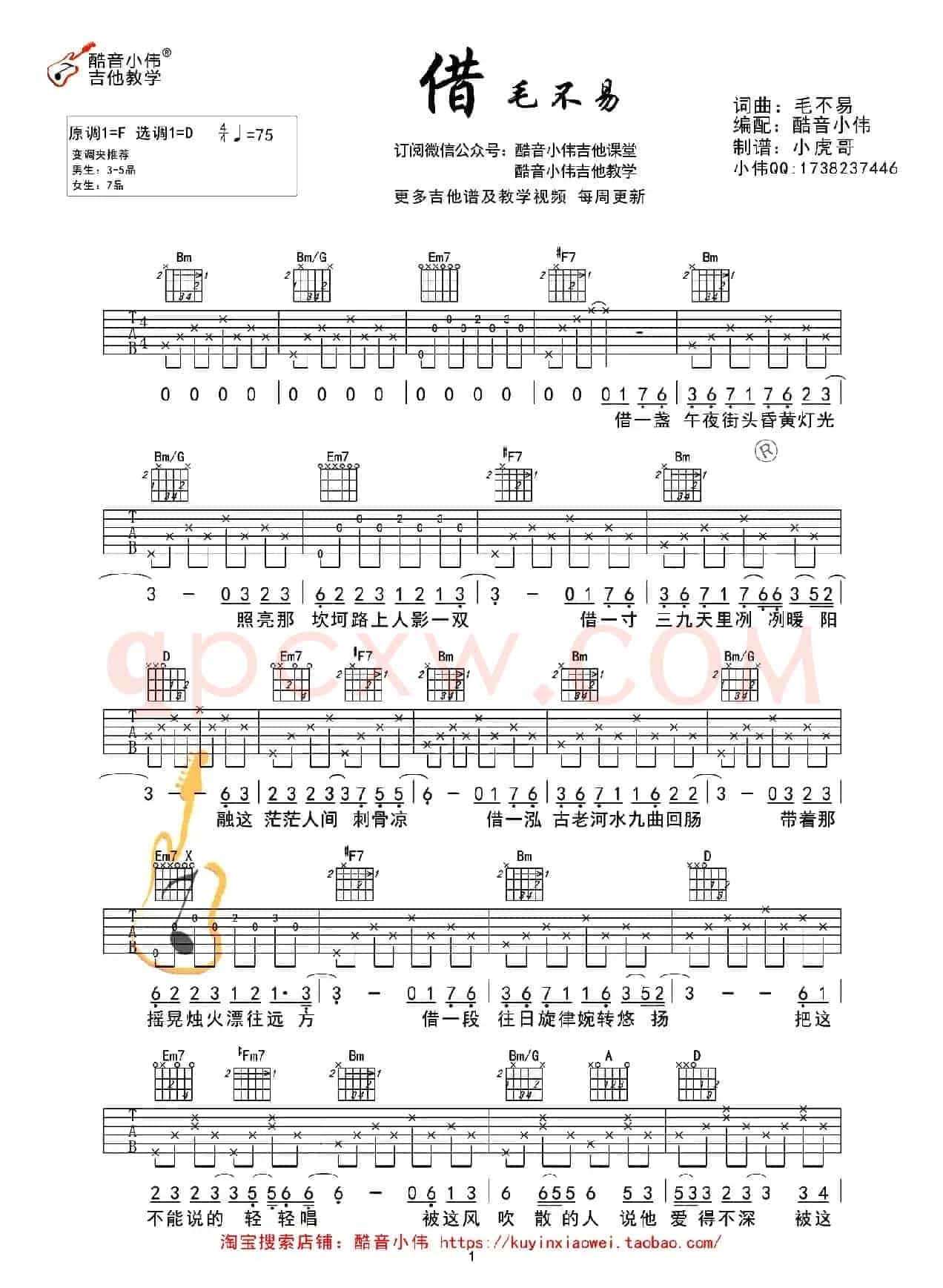 借（酷音小伟吉他教学中级版）