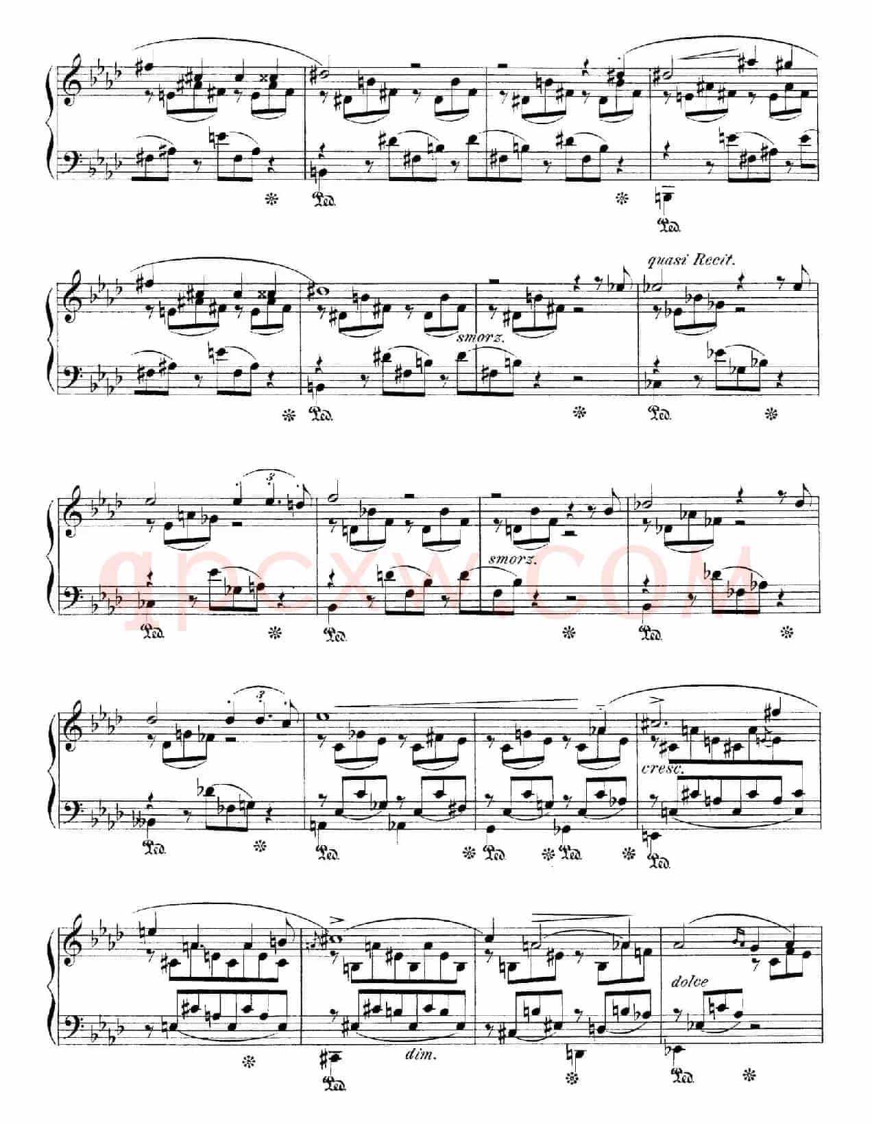 Notturnos S.541（3首夜曲“爱之梦”·1）