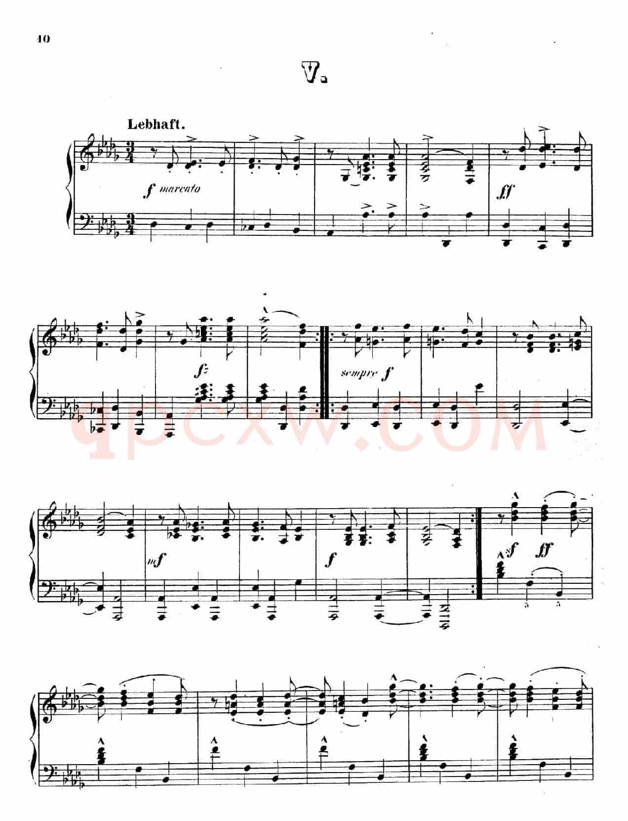 Waltzes Op.23(圆舞曲集·5、降D大调)