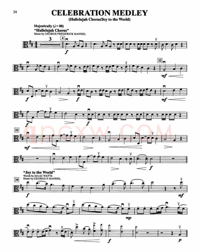 CELEBRATION MEDLEY（中提琴分谱）