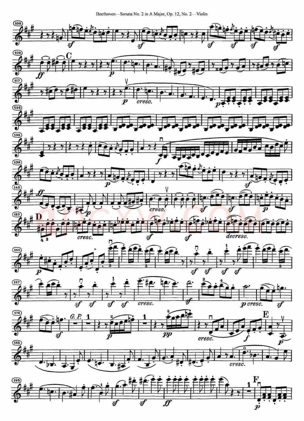 Violin Sonata No.2 in A Major Op.12 No.2