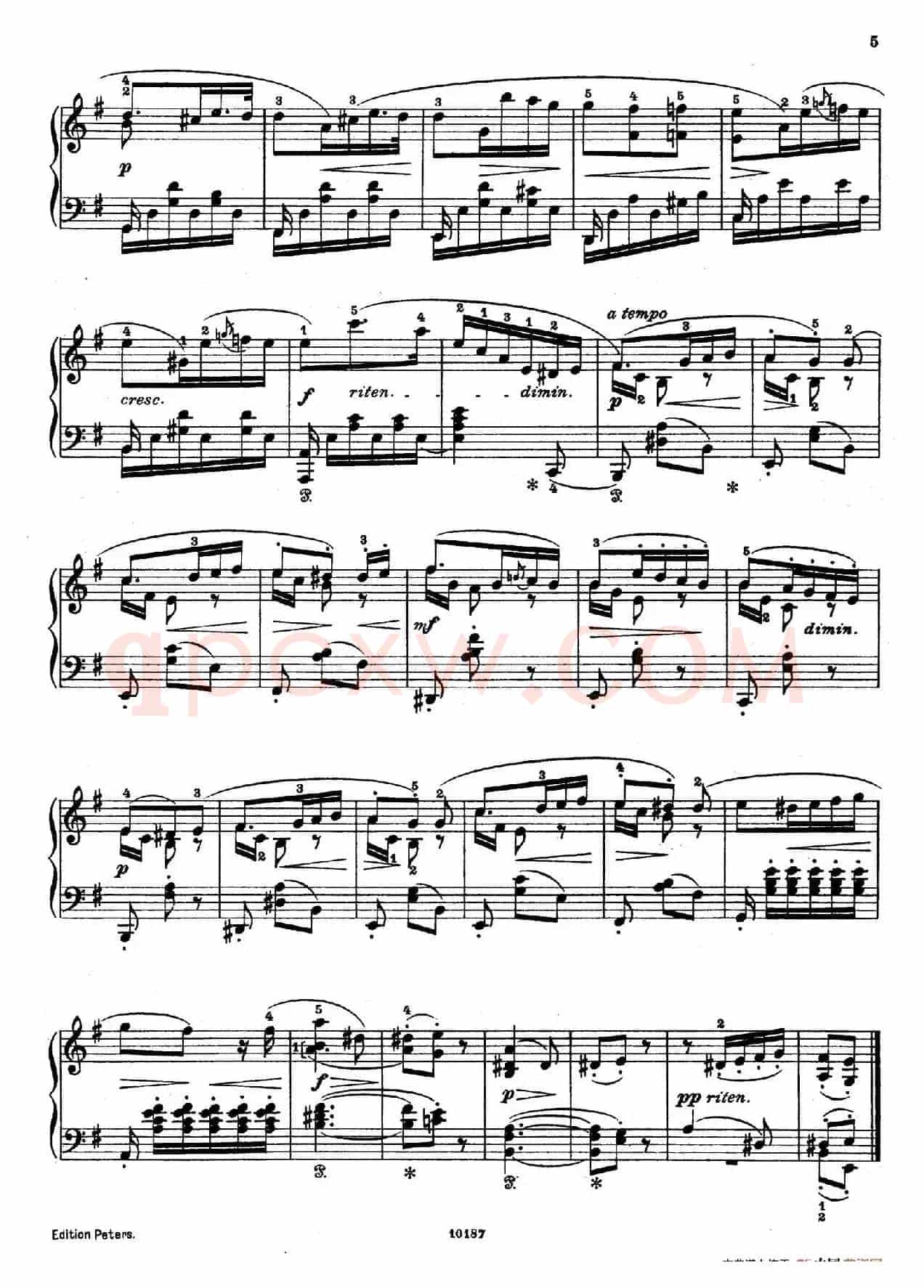 Akvareller Op.19（水彩画·1. 悲歌）