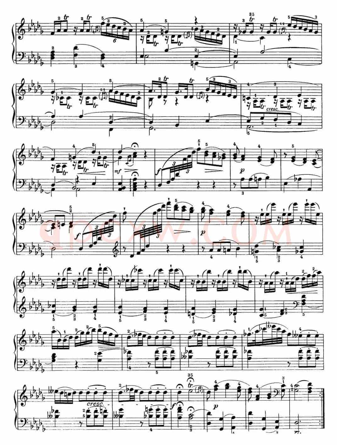 海顿 钢琴奏鸣曲 Hob XVI 46 Divertimento Ab major