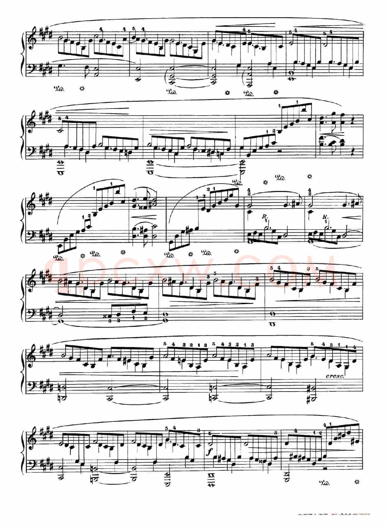 Piano Sonata No.3 in b Minor Op.58(b小调第三钢琴奏鸣曲·第三乐章)