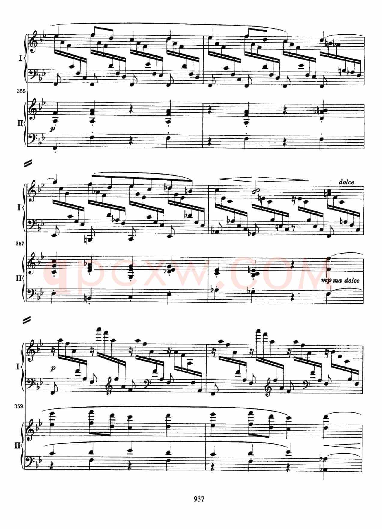 降B大调第二钢琴协奏曲 （P31——40）