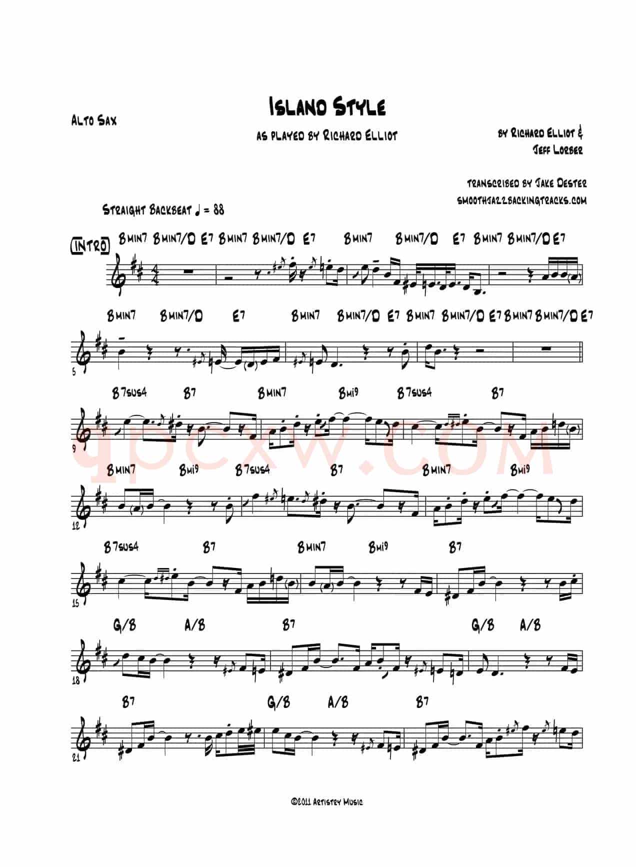 Island Style（中音萨克斯）