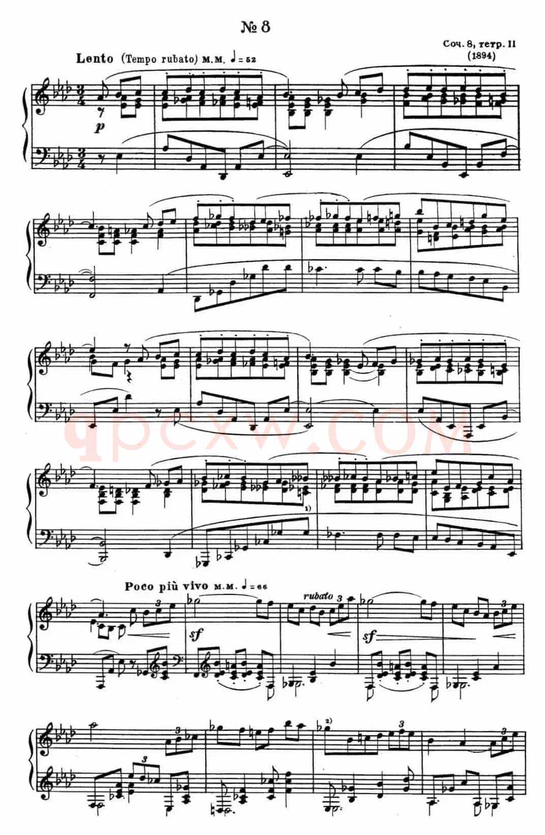 斯克里亚宾 钢琴练习曲 Op.8 No.8 Alexander Scriabin Etudes