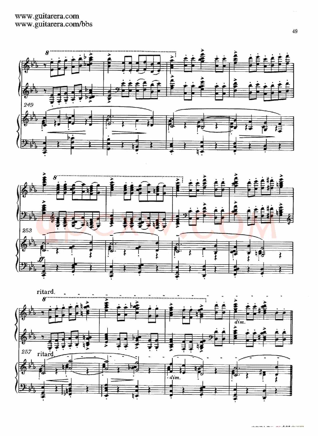 c小调第二钢琴协奏曲 Op.18(双钢琴·第一乐章)