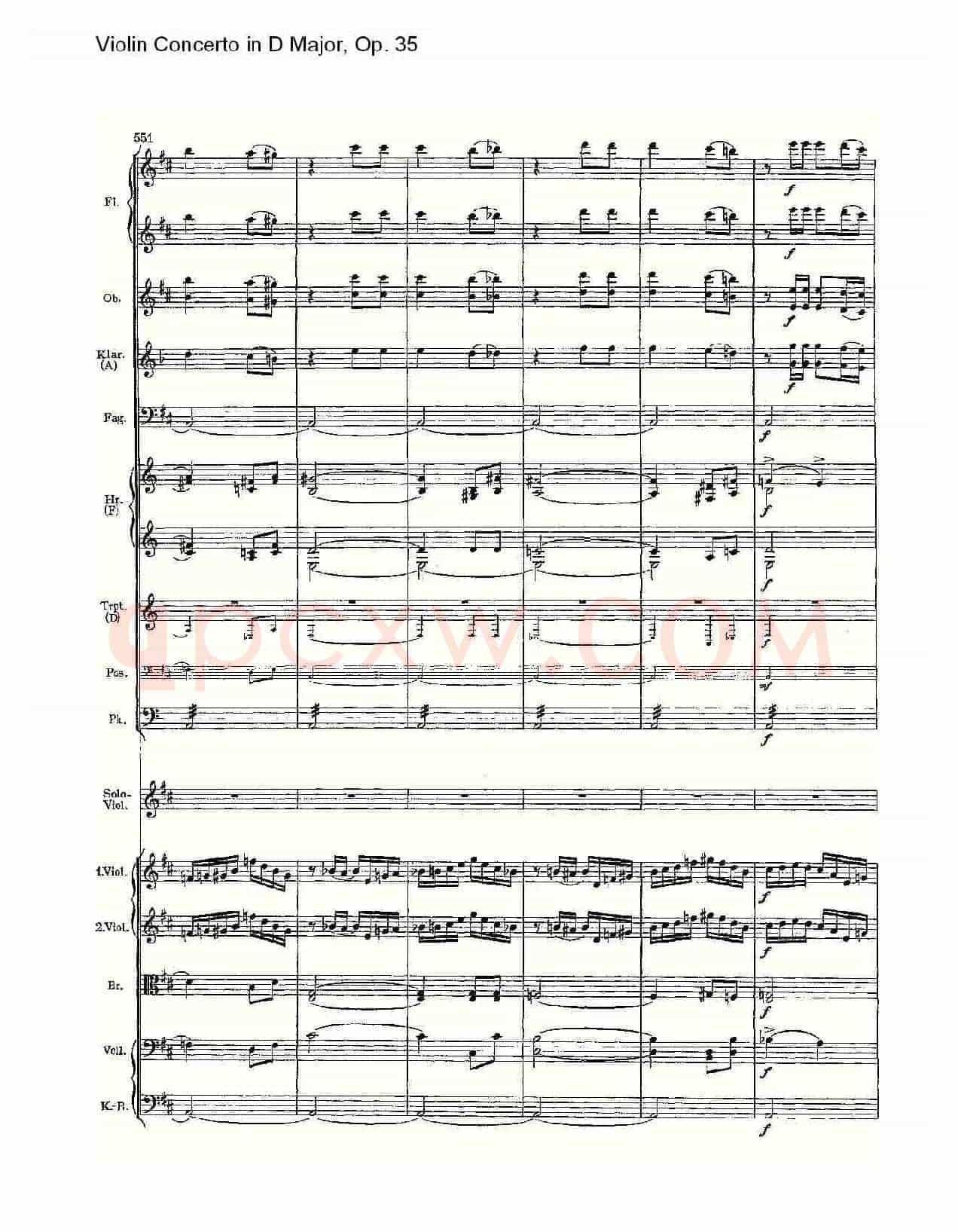 D大调小提琴协奏曲, Op.35第三乐章（一）