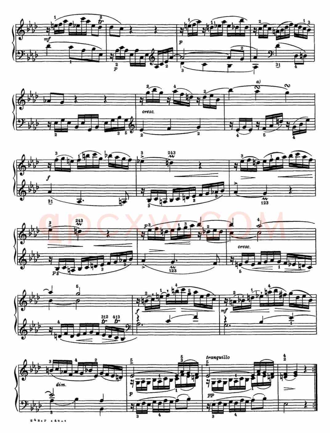 海顿 钢琴奏鸣曲 Hob XVI 45 Divertimento Eb major