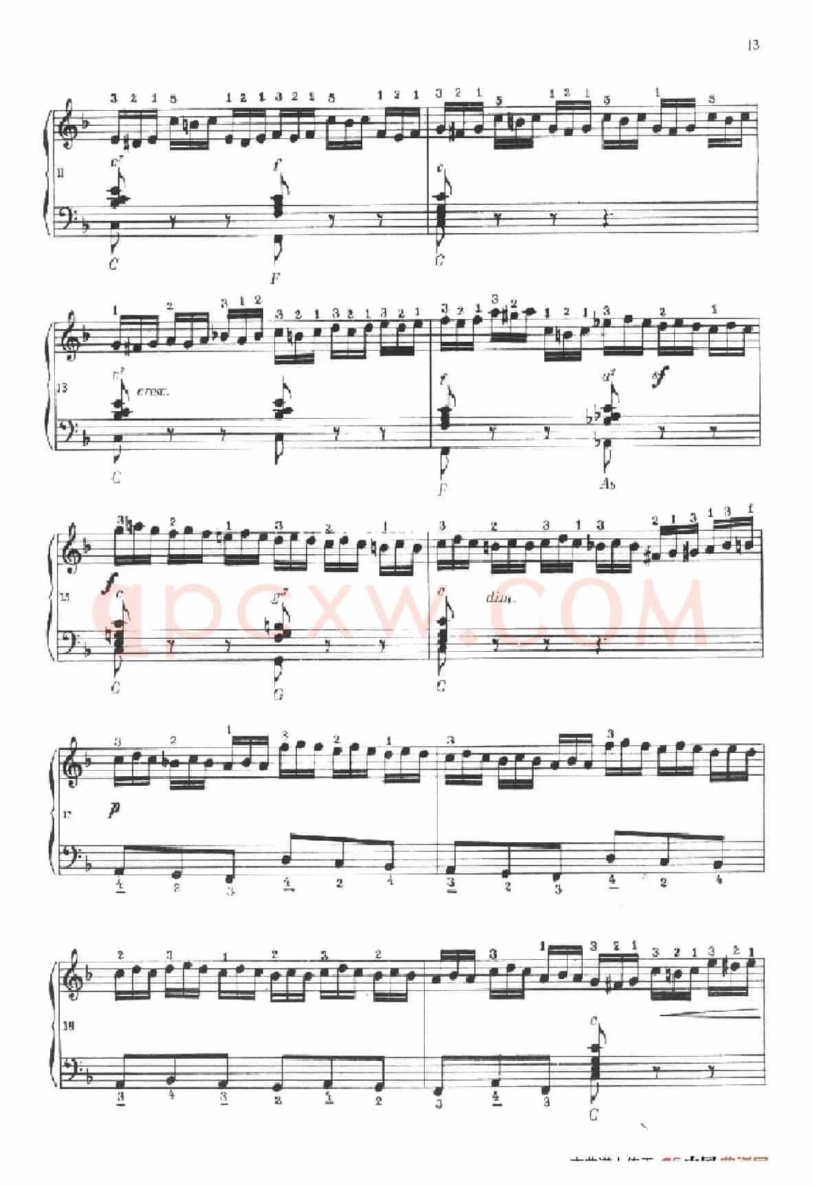 《车尔尼手风琴练习曲集》第Ⅱ册（第5——8首）
