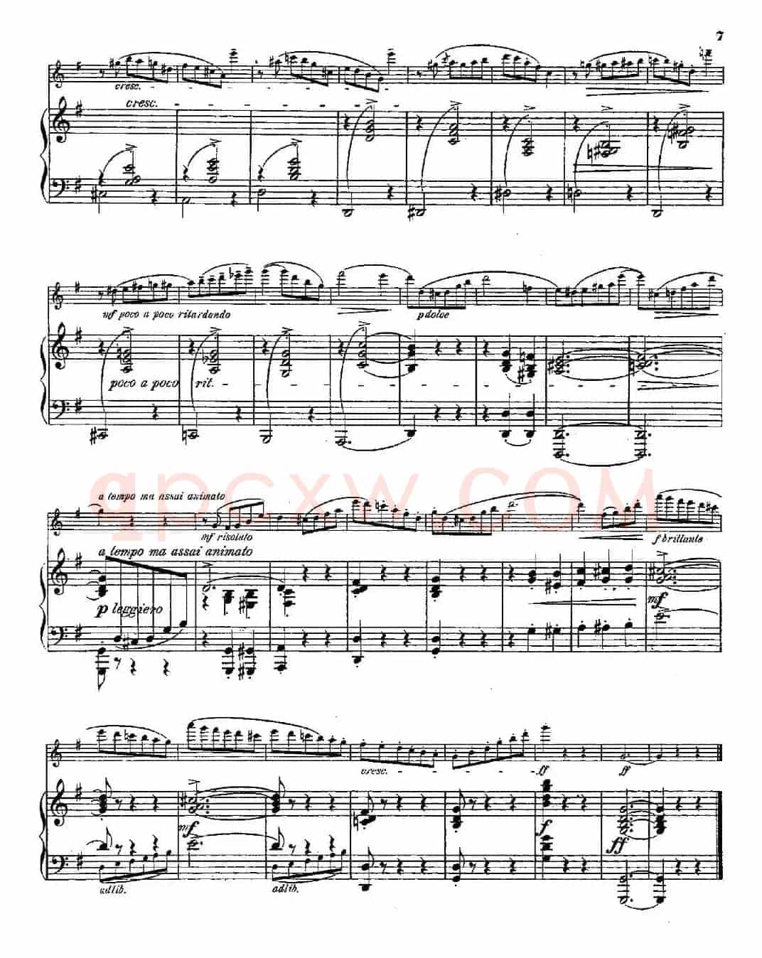 Walzer（Op.55 No.2）（长笛+钢琴伴奏）