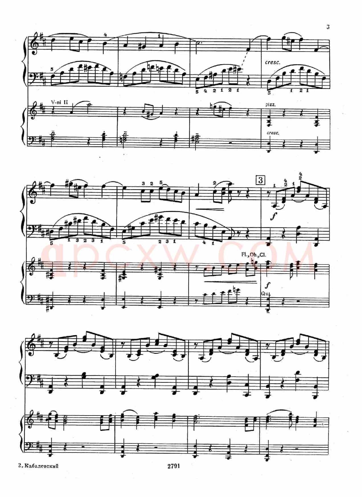 Piano Concerto No.3 in D major, Youth Op.50 - 2 pianos(D大调第三钢琴协奏曲“为青少年而作”Op.50·双钢琴)
