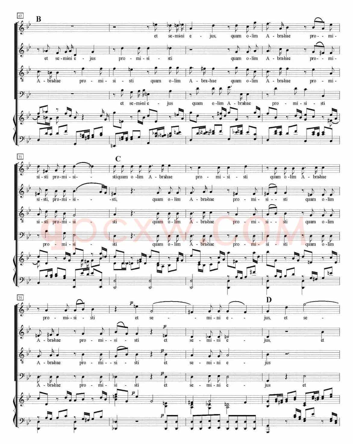 N°9 Hostias（萨克斯四重奏+钢琴伴奏）