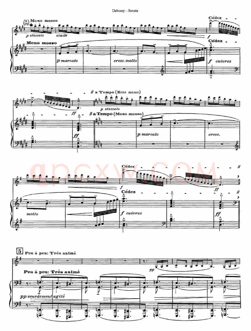 Debussy Sonata（小提琴+钢琴伴奏）