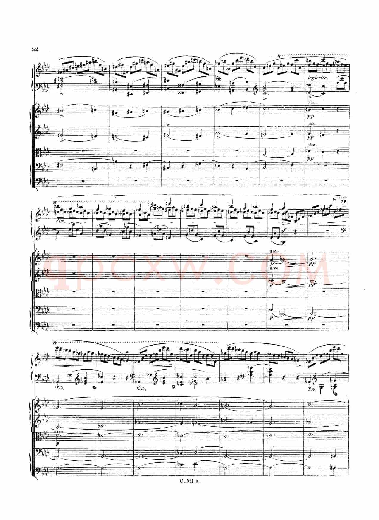 Piano Concerto No.2 in f Minor Op.21(f小调第二钢琴协奏曲·总谱)