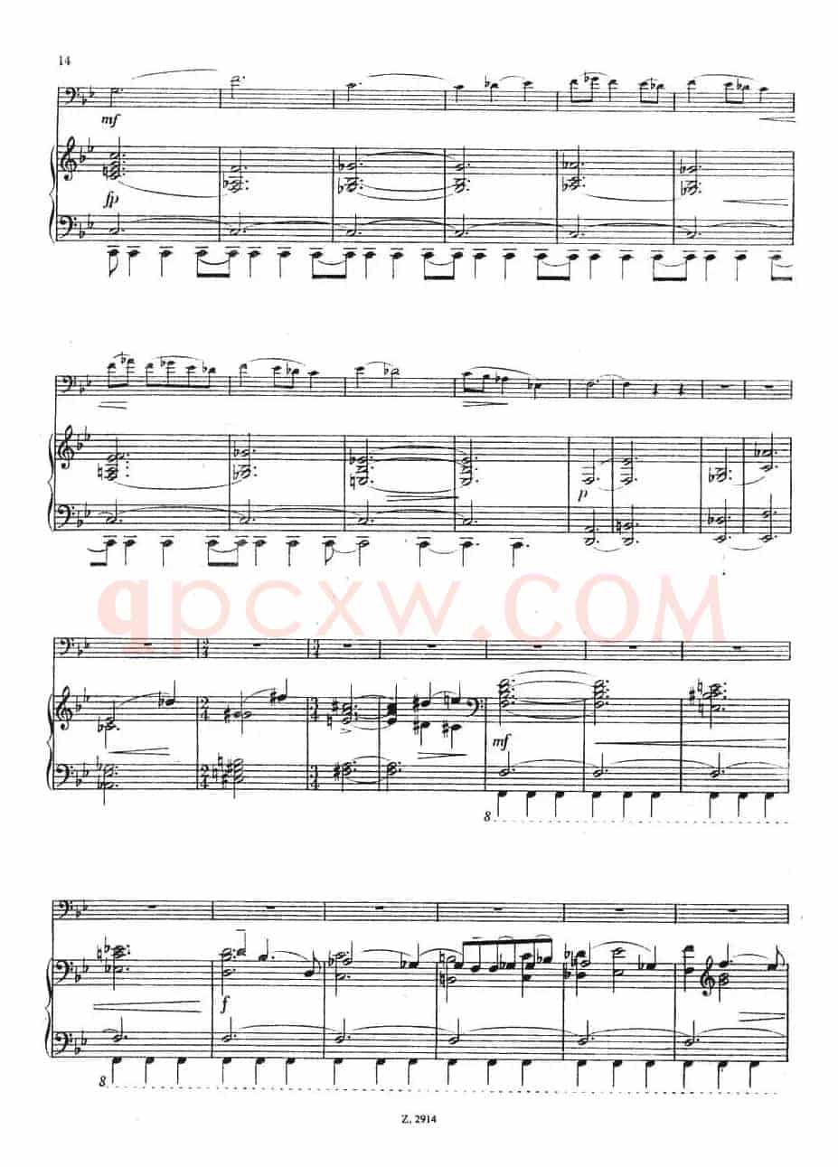 CONCERTINO（Ⅱ）（钢琴伴奏巴松协奏曲）