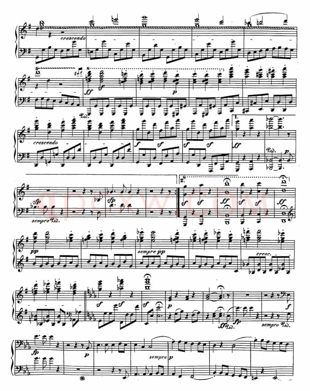 贝多芬钢琴奏鸣曲29 钢琴（锥子键琴）降B大调 Op.106 B-flat major
