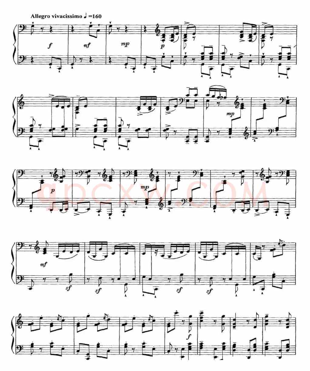 柴可夫斯基18首钢琴小品Op.72(18.Scene dansante(invitation au trepak))