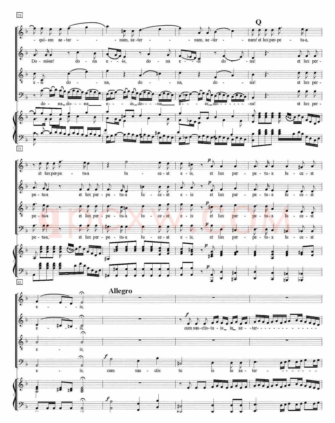 N°12 Agnus Dei（萨克斯四重奏+钢琴伴奏）