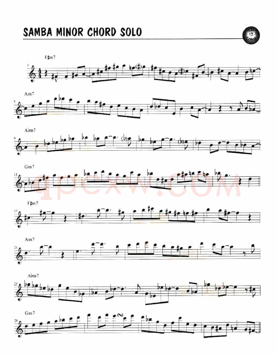 SAMBA MINOR CHORD SOLO