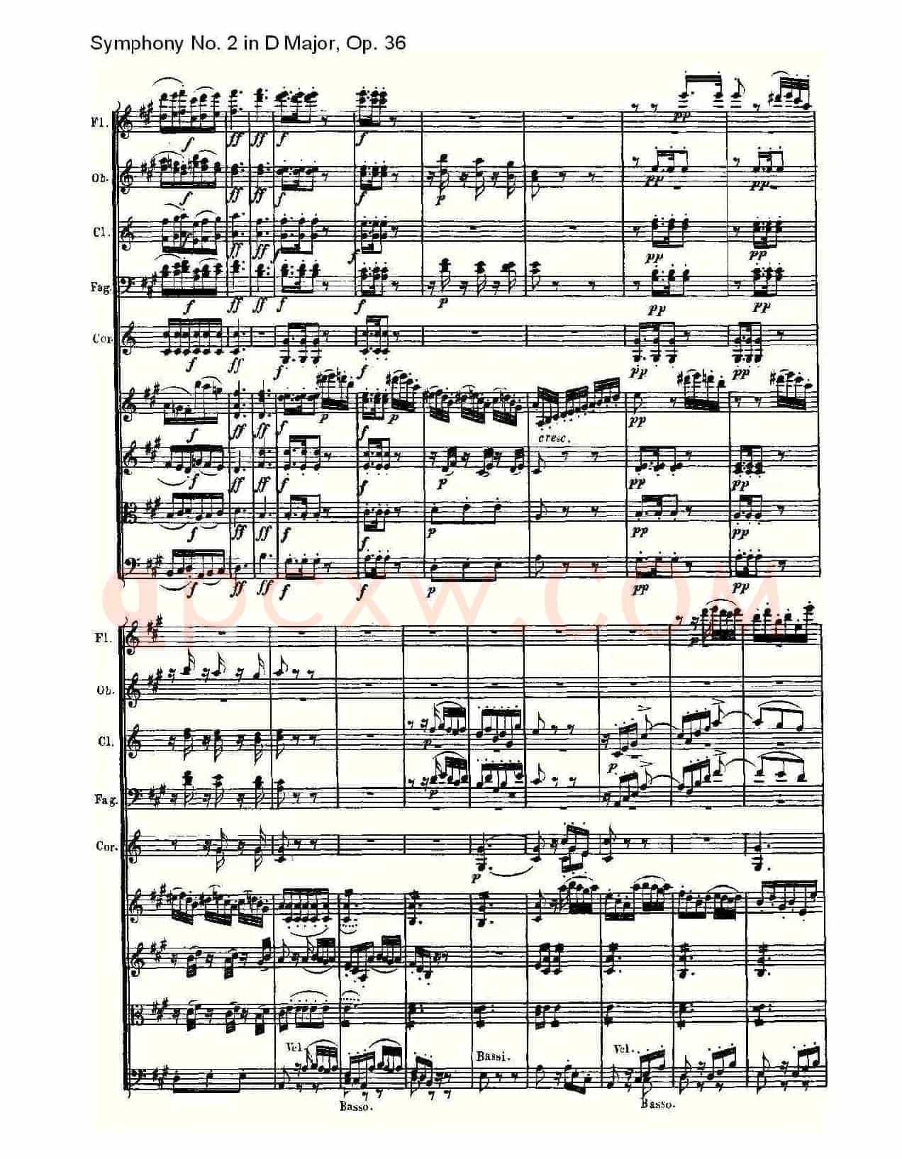D大调第二交响曲 Op.36 第二乐章