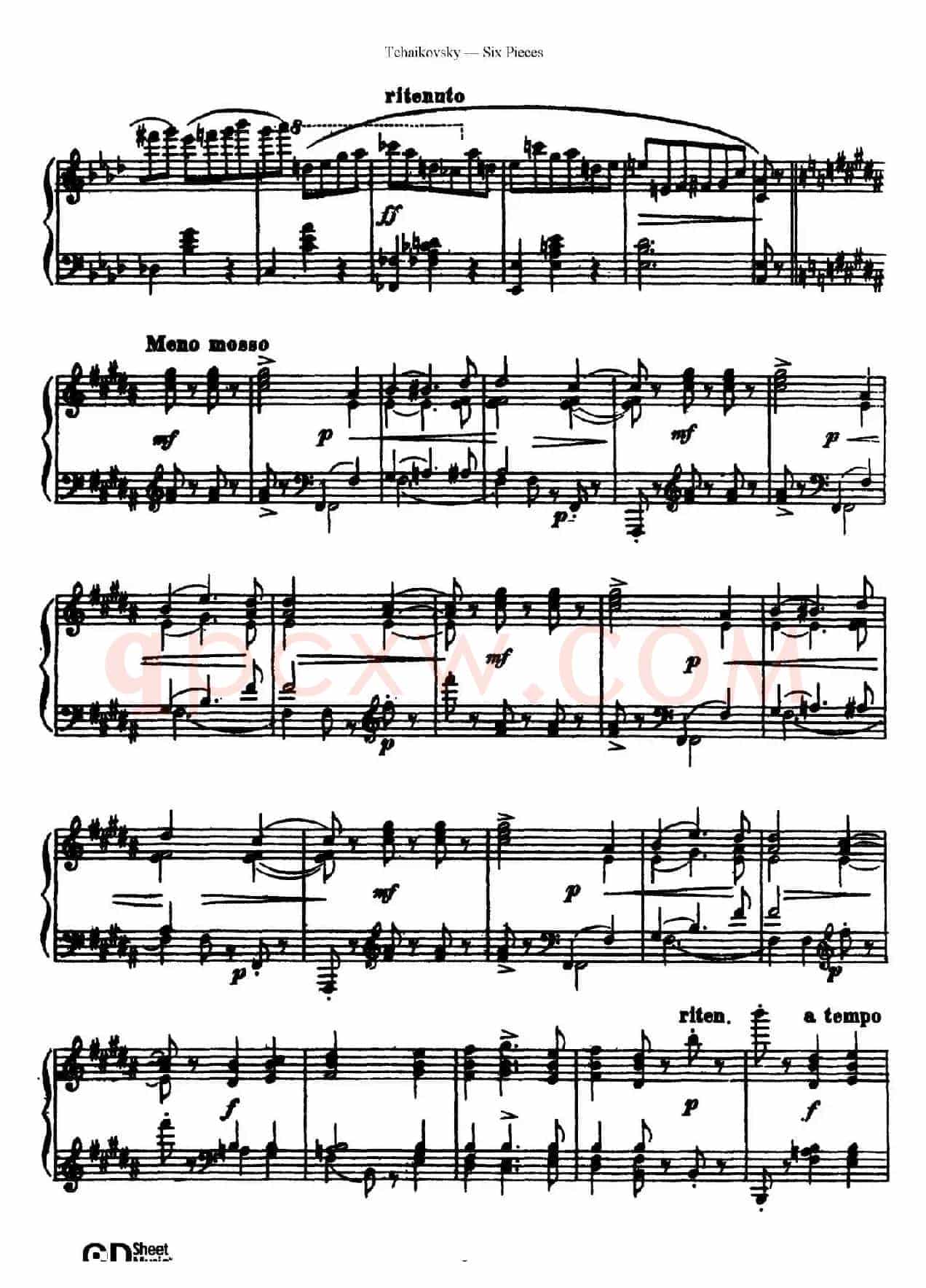Six Pieces Op.51(6首小品·1)