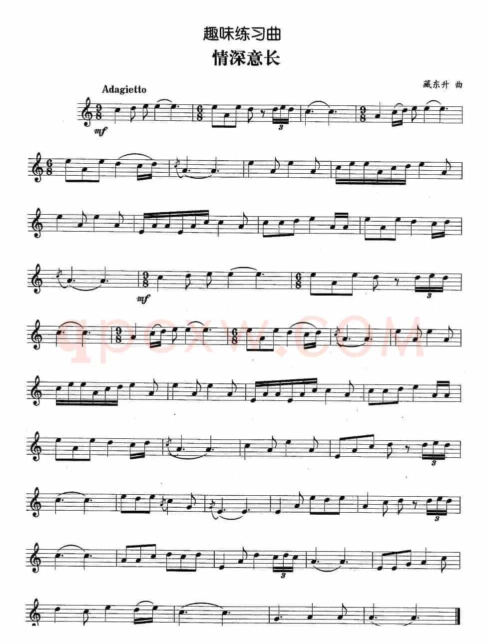 趣味练习曲：情深谊长