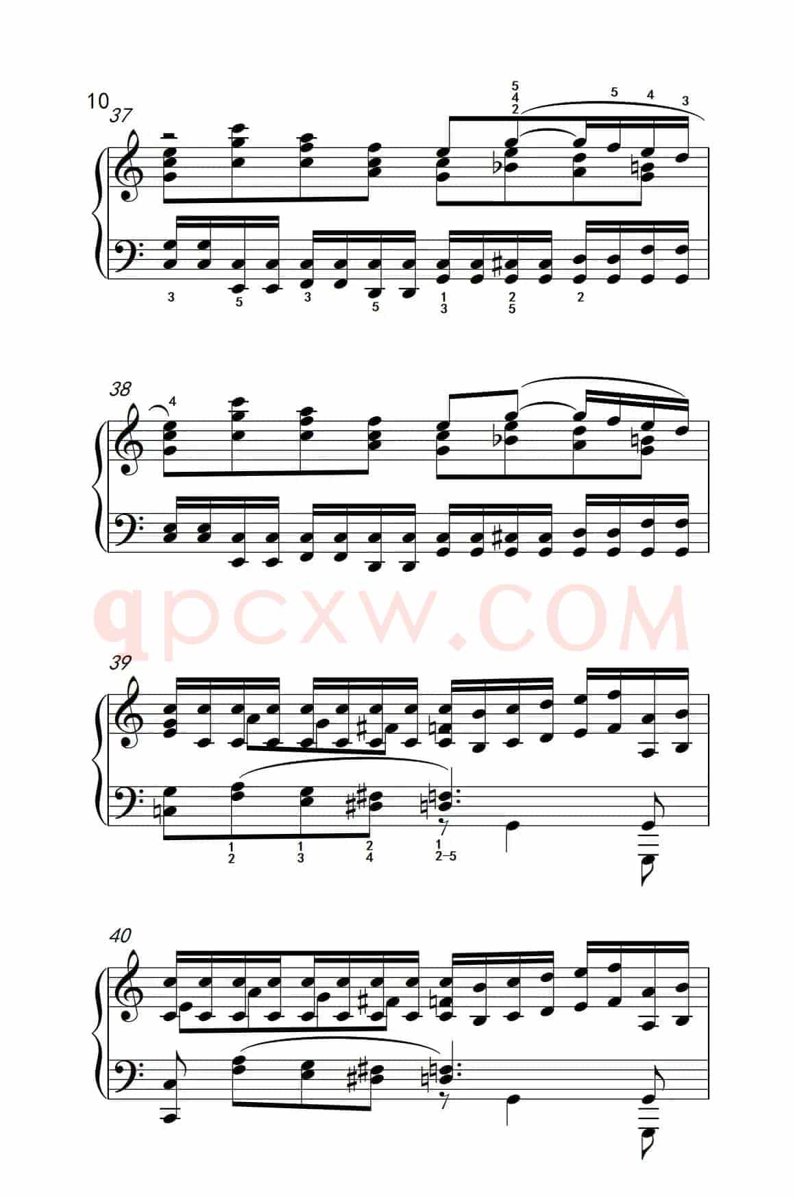 莫什科夫斯基 钢琴练习曲（第四首）