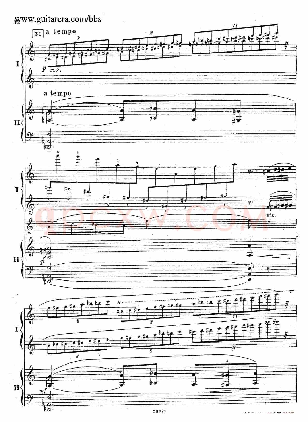 Rhapsody On A Theme Of Paganini Op.43(帕格尼尼主题狂想曲·双钢琴)(P21——40)