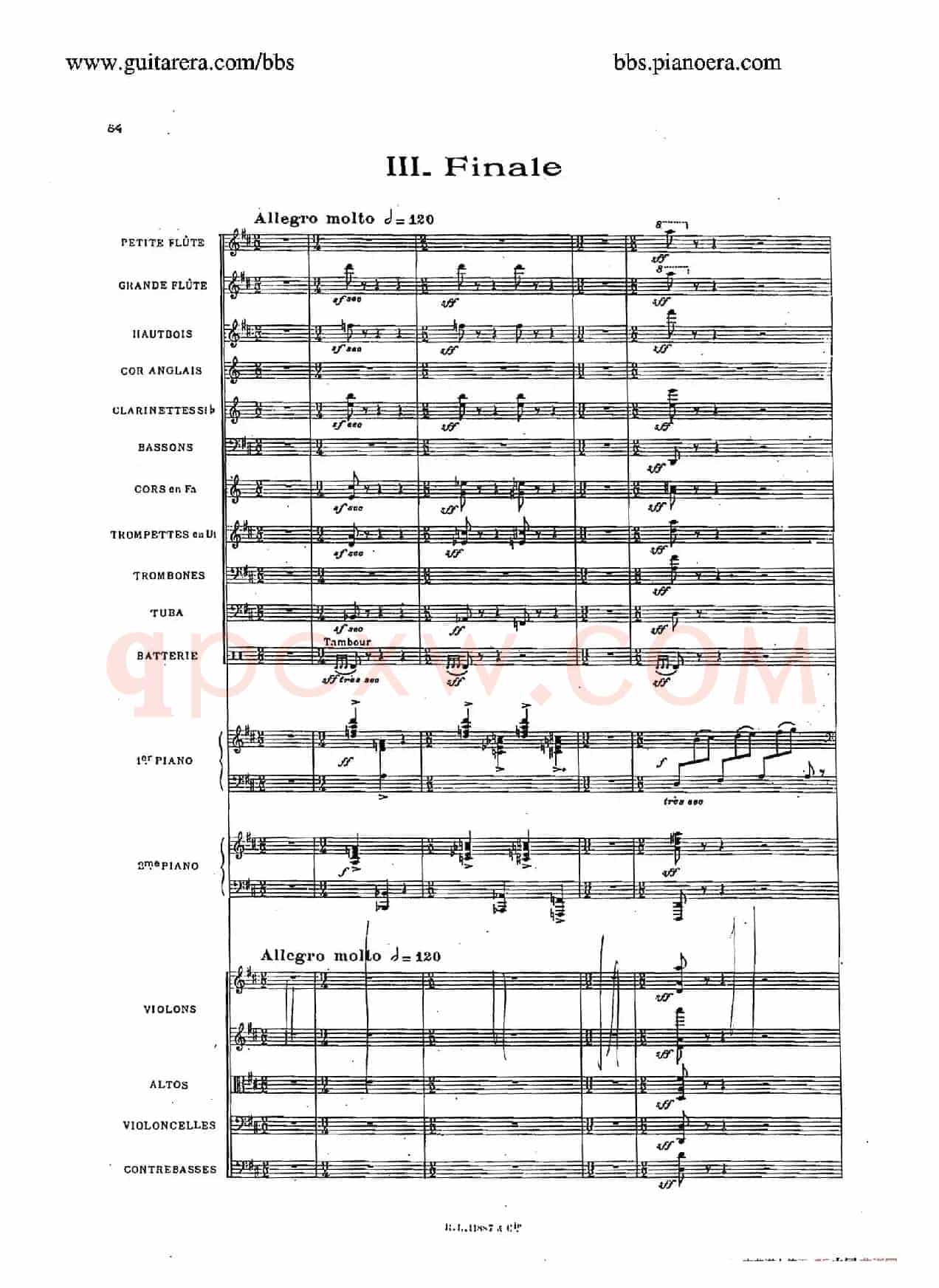 Concerto for 2 Pianos in d Minor(d小调双钢琴协奏曲·总谱)