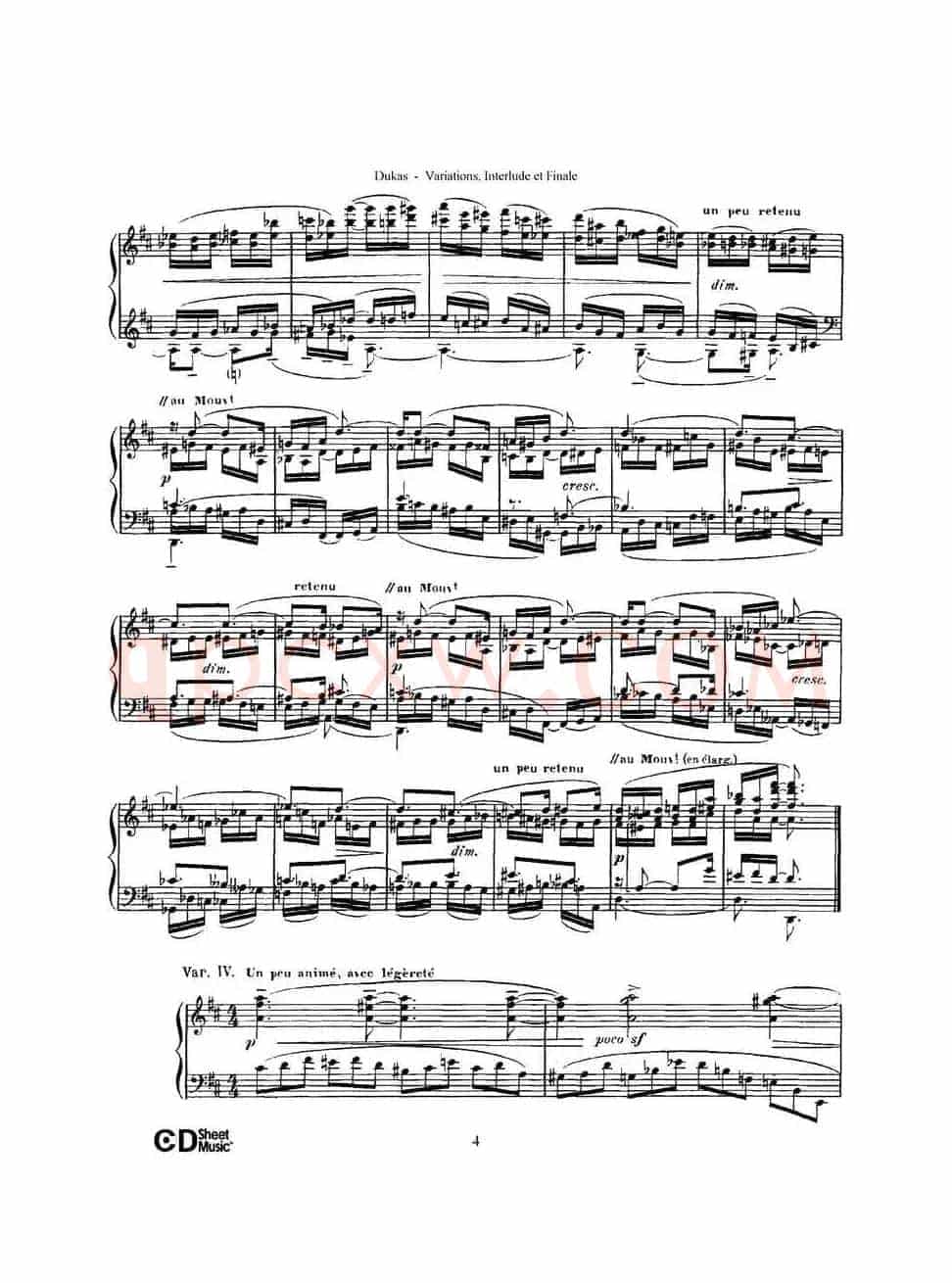 Variations, Interlude & Finale on theme de Rameau(拉摩主题变奏曲、间奏曲和终曲·第一部分)