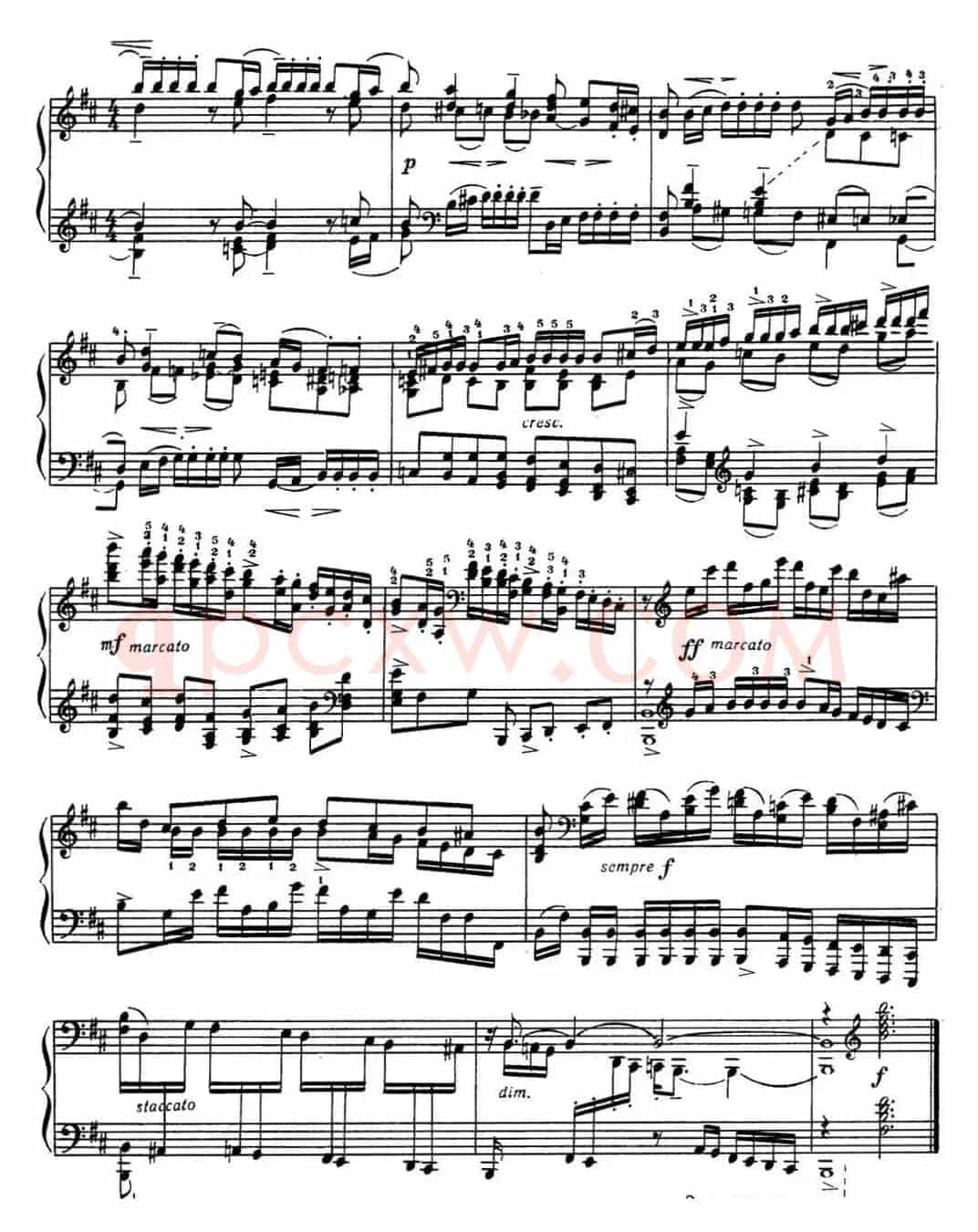 拉赫玛尼诺夫 音画练习曲12或13 Etudes tableaux Op.39 No.4