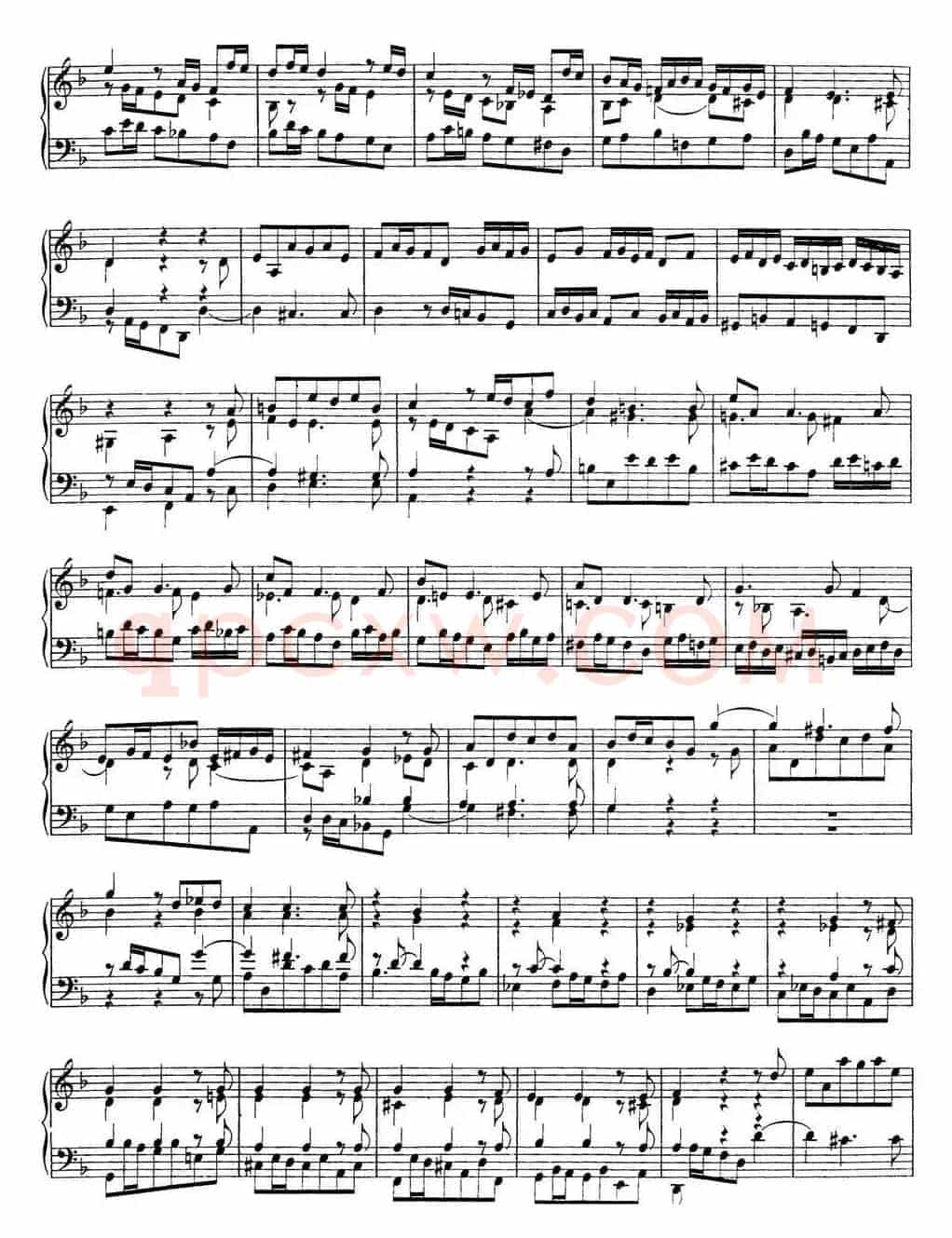 Toccata Minor BWV 913(7首托卡塔·No.4 d小调)