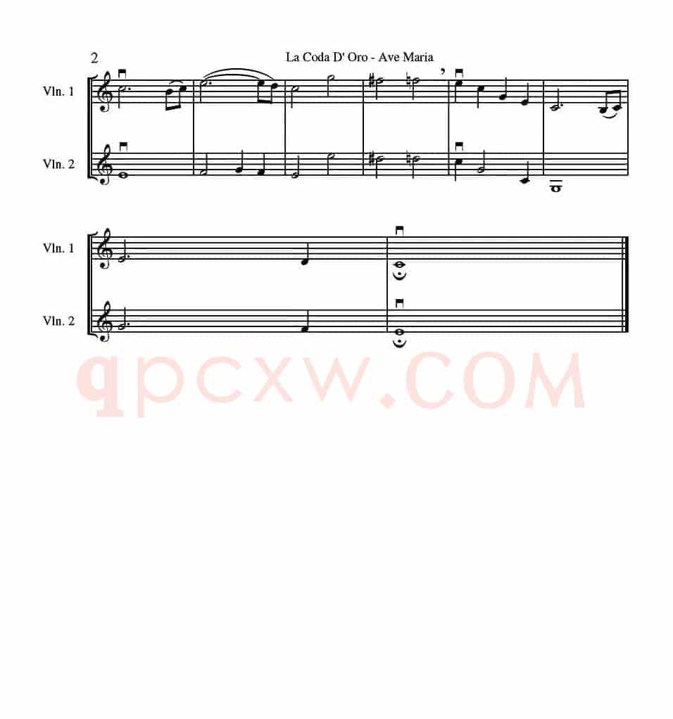 La Corda D'Oro - Ave Maria（小提琴二重奏）
