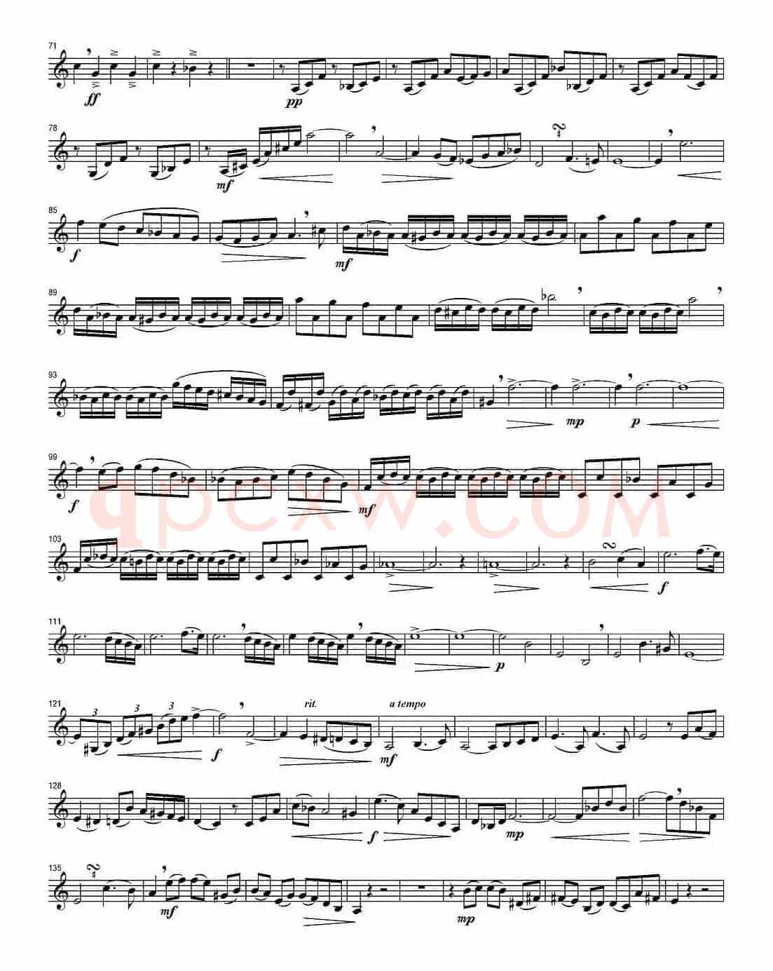 Arpeggione Sonata（小号谱）