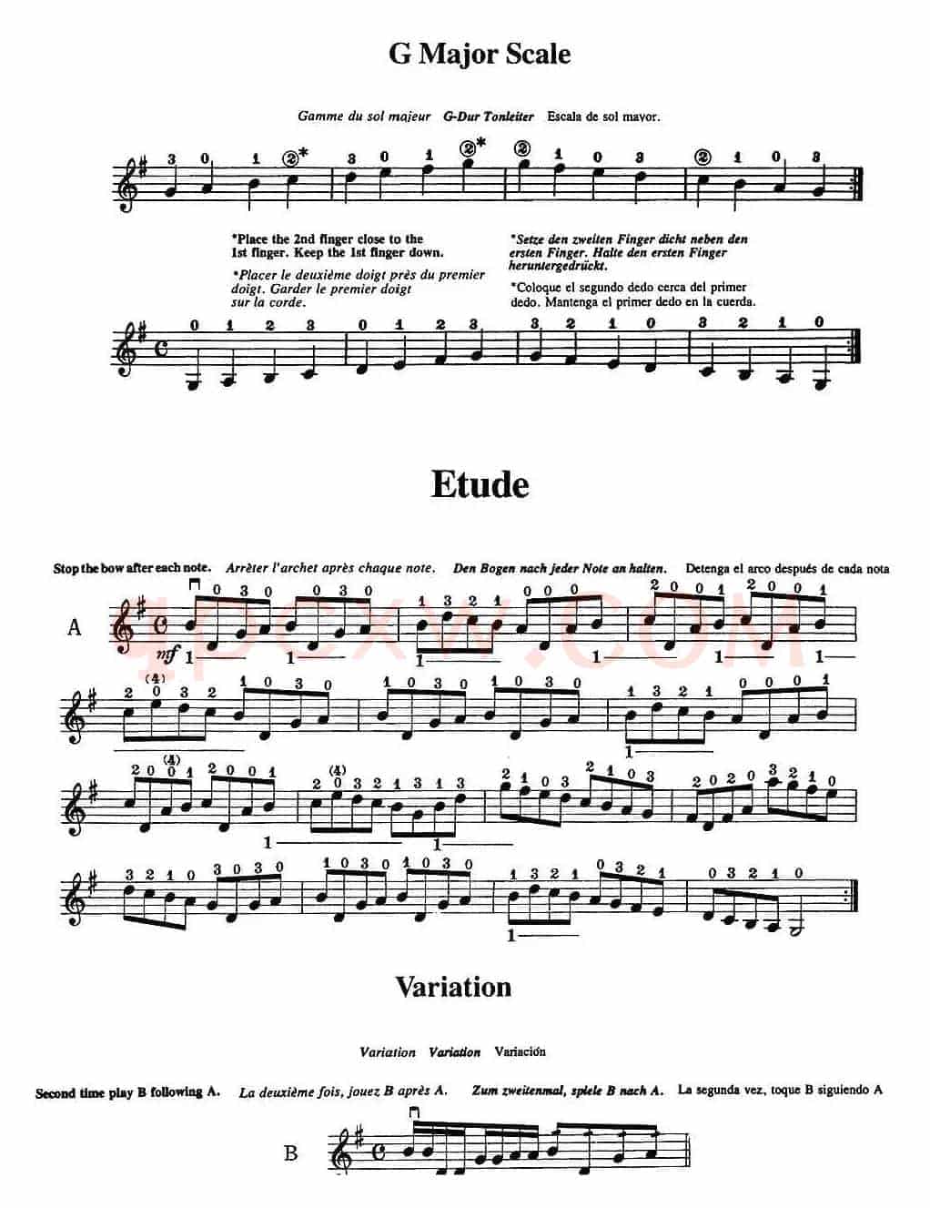 铃木小提琴教材第一册（Suzuki VIOLIN PART VOLUME 1）