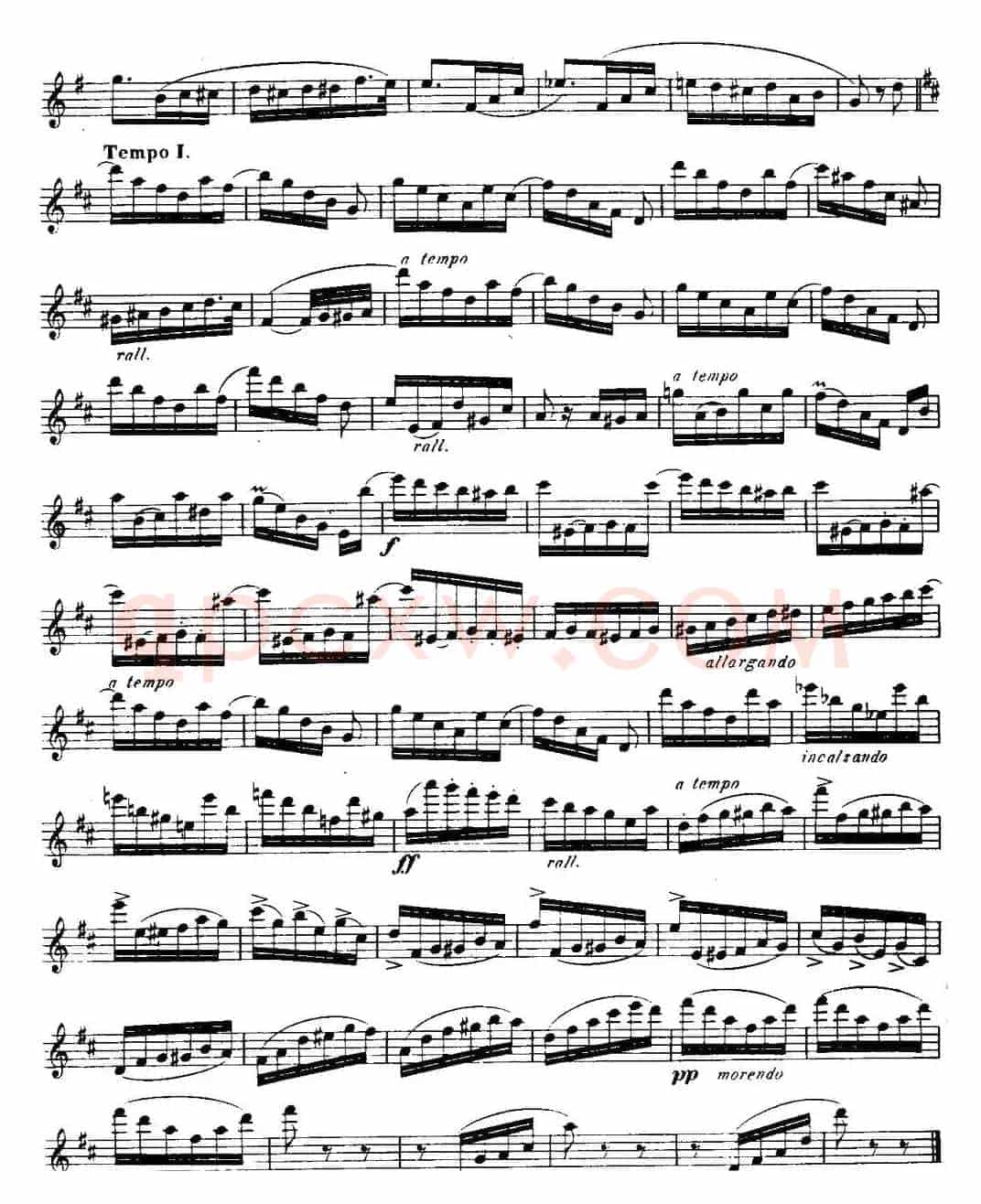 柯勒长笛练习曲作品33号(第二册)(7)
