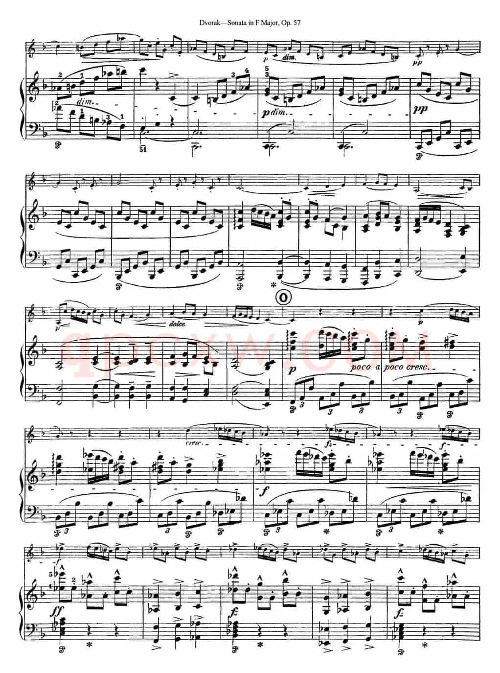 Violin Sonata Op.57（小提琴+钢琴伴奏）