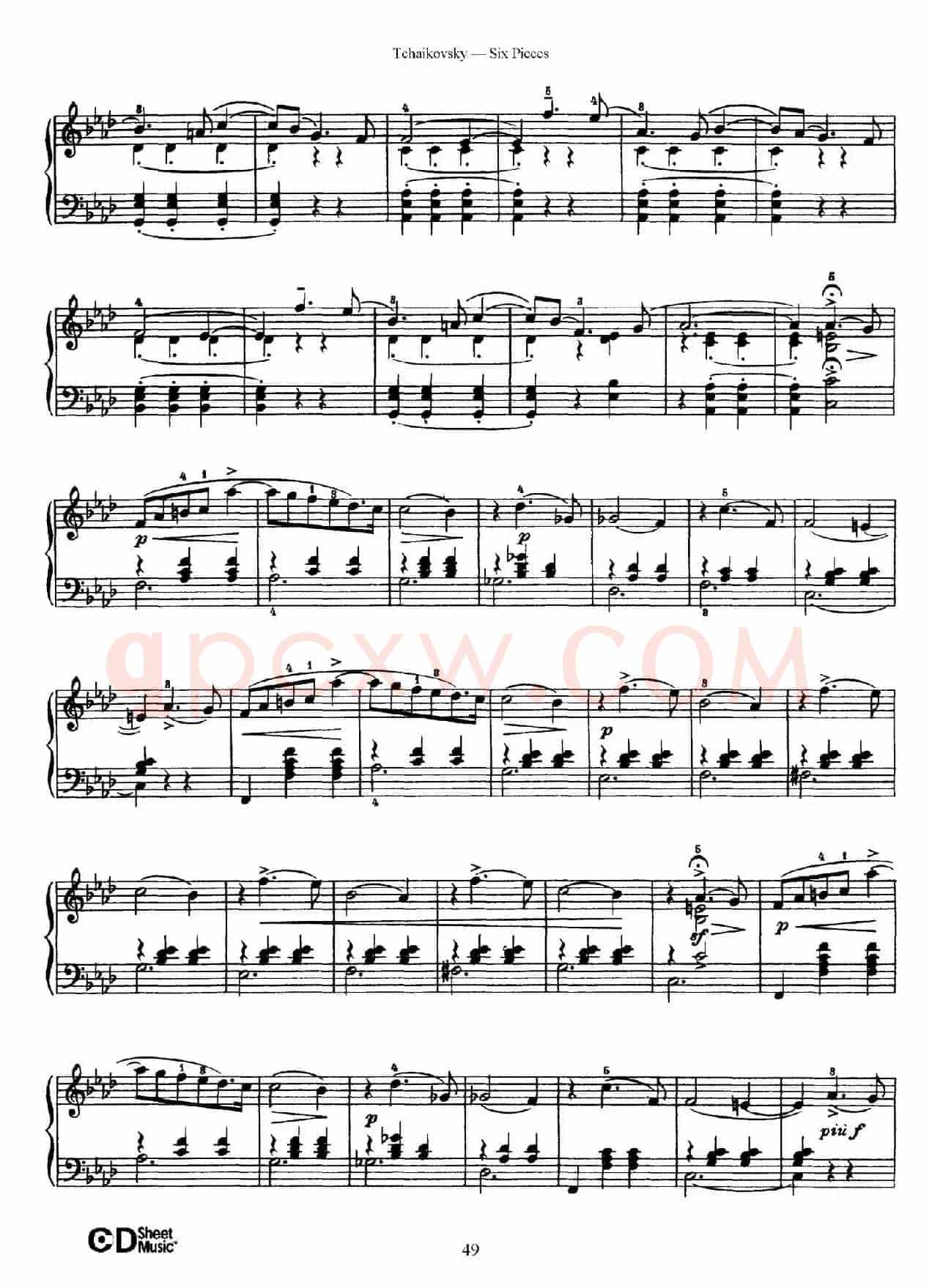 Six Pieces Op.51(6首小品·6)