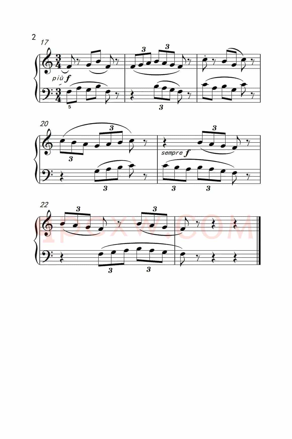 （1）.里底亚调式三连音 钢琴一（巴托克 小宇宙 钢琴教程 2）