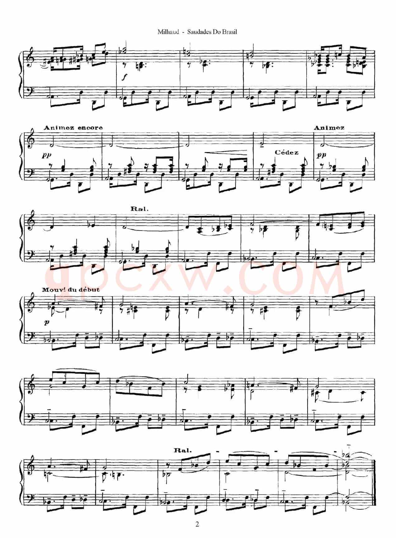 Saudados do Brasil Op.67（巴西回忆·Ⅰ）