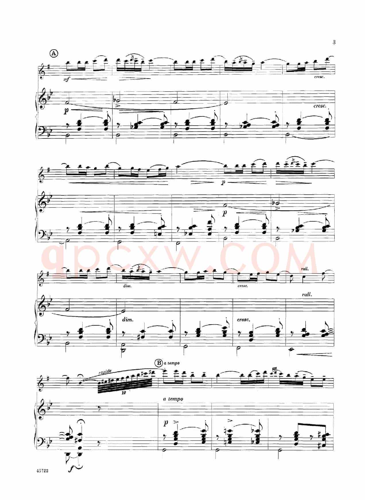 15首古典萨克斯独奏曲：1、Canzonetta（中音萨克斯+钢琴伴奏）