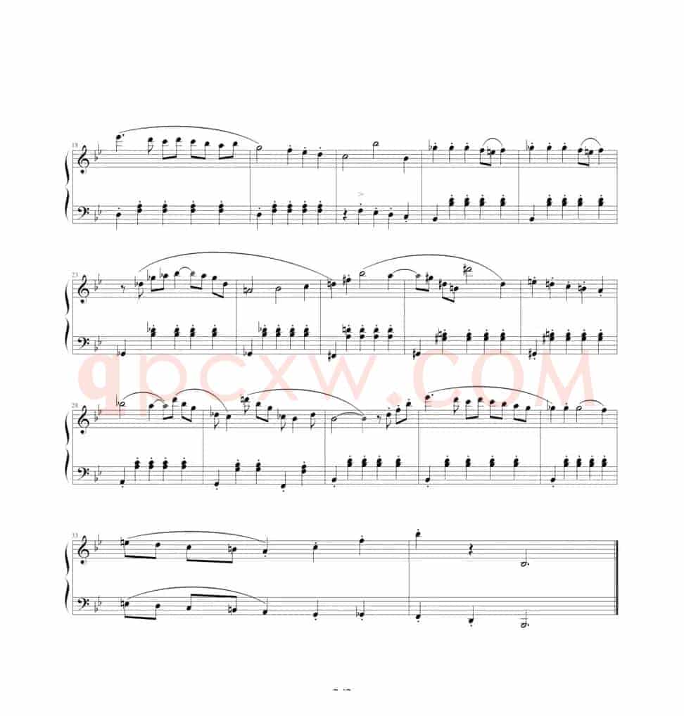 肖斯塔科维奇—前奏曲（21）：降B大调