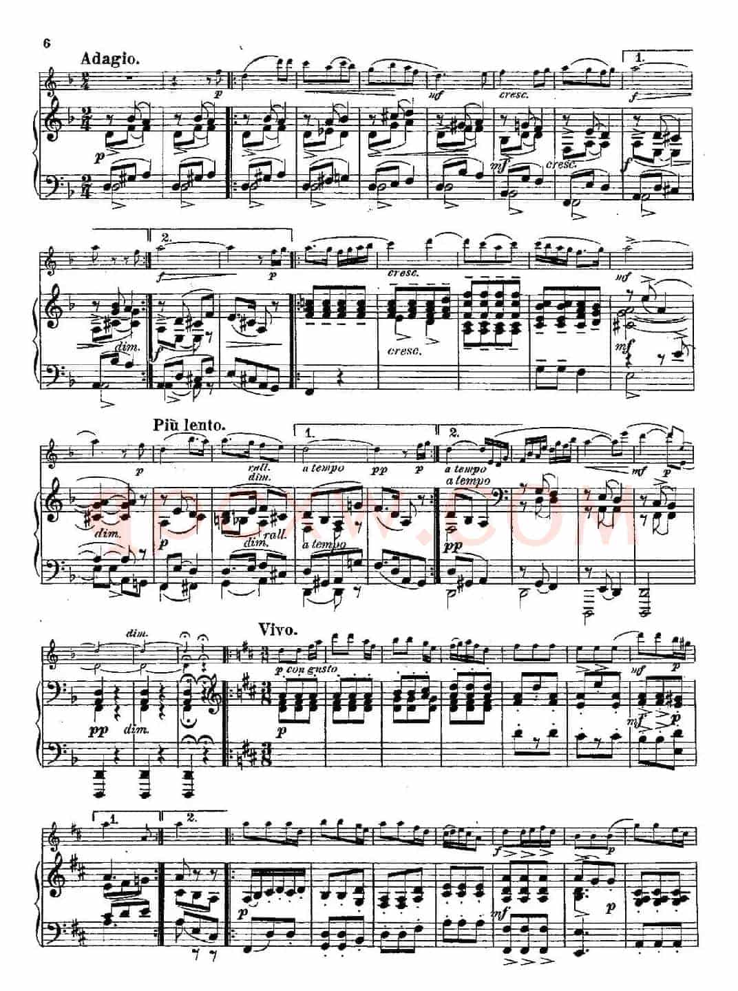 Fantaisies nationales. Danois. （Op.59 No.1）（长笛+钢琴伴奏）