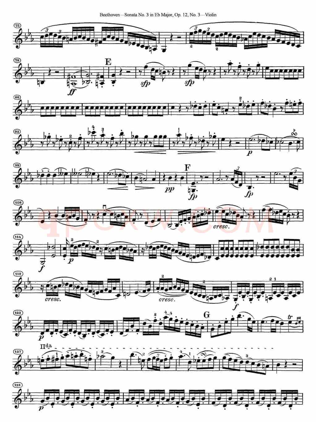 Violin Sonata No.3 in Eb Major Op.12 No.3